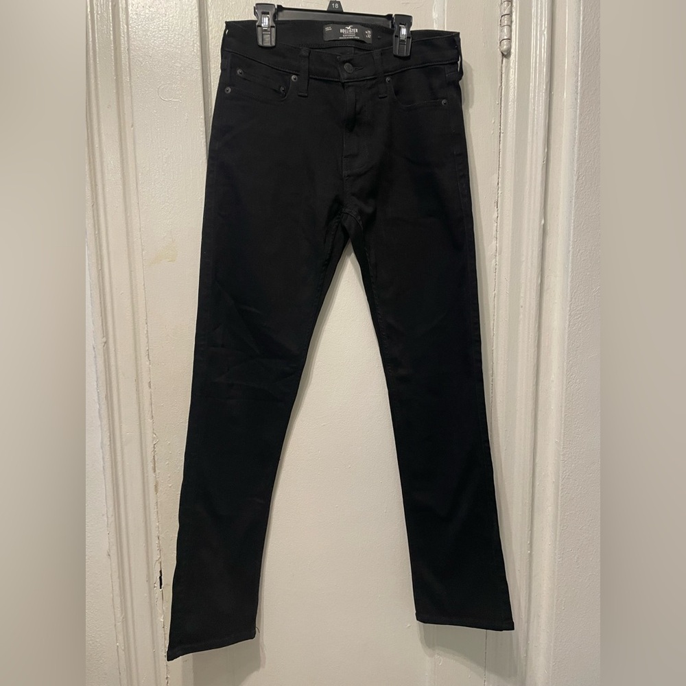 Hollister Black Straight Jeans Classic Denim